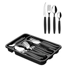 Inox Cutlery Game With 24 Pieces + Drawer Holder-Neverdie Store