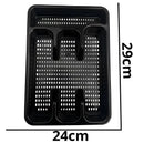 Inox Cutlery Game With 24 Pieces + Drawer Holder-Neverdie Store