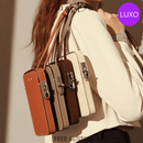 Bolsa de telefone de couro genuíno de luxo para mulheres – acessório elegante e funcional, ideal para o uso diário