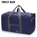 Bolsa de viagem dobrável masculina TINYAT – fácil de carregar, perfeita para viagens rápidas e fins de semana