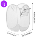 Cesto dobrável para separação de roupas sujas