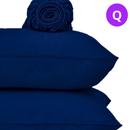 Conjunto de lençóis QUEEN 3 peças 400 pontos de micropercale fio palito