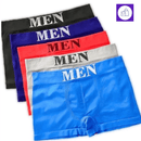 Kit de 4 Cuecas Boxer Masculinas – Microfibra e Sem Costura para Conforto Prolongado