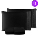 Conjunto de lençóis QUEEN 3 peças 400 pontos de micropercale fio palito