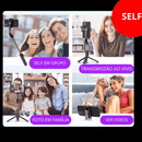Tripé para Câmera com Controle Remoto – Perfeito para Selfies e Vídeos Estáveis