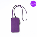 Bolsa de telefone de couro genuíno de luxo para mulheres – acessório elegante e funcional, ideal para o uso diário
