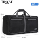 Bolsa de viagem dobrável masculina TINYAT – fácil de carregar, perfeita para viagens rápidas e fins de semana