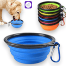 Tigela 2 em 1 dobrável para pets – versátil e fácil de transportar para alimentação e hidratação
