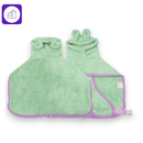 Meteorostar.com VERDE / XL Toalha macia para cães e gatos – toque suave que evita coceiras e alergias